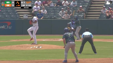 Jose Torres singles on a line drive to center fielder Tavian Josenberger. Cole Messina scores. Zach Kokoska to 2nd.