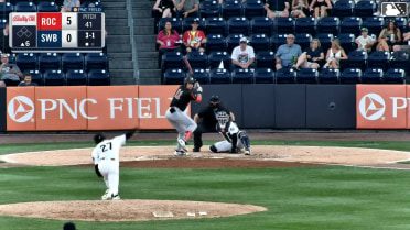 Leandro Pineda homers (3) on a fly ball to right center field.