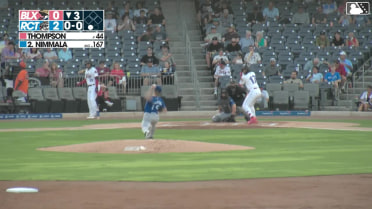 Arjun Nimmala homers (1) on a fly ball to left field.