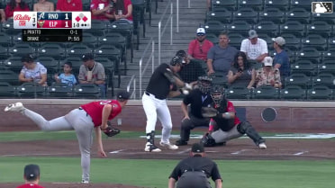 Nick Pratto singles on a line drive to center fielder Tim Tawa. Carlos Rodríguez scores. Mason McCoy to 3rd.