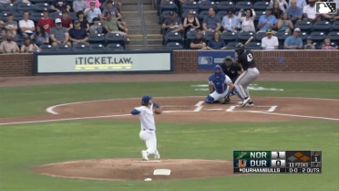 Jhonkensy Noel singles on a ground ball to shortstop Raynel Delgado. José Barrero scores.