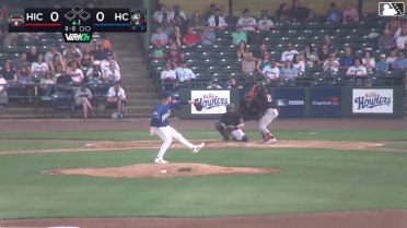 Paulino Santana homers (2) on a fly ball to left field.