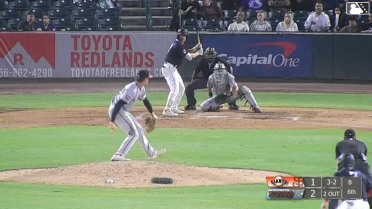 Dustin Crenshaw singles on a line drive to center fielder Andy Polanco. Grant Jay scores.