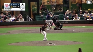 Danny Serretti singles on a sharp line drive to center fielder Nelson Rada. Gavin Conticello scores.