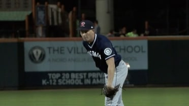 Alex Hoppe throws an immaculate inning to seal win