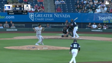 Christian Cerda singles on a line drive to left fielder Nelson Rada. Jacob Amaya scores.