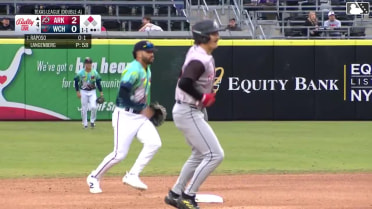 Nick Raposo singles on a line drive to right fielder Garrett Spain. Caleb Cali scores.