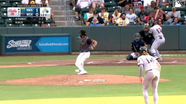 Omar Hernandez singles on a line drive to left fielder Caden Kendle. Colton Becker scores.