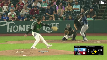 Cristian Santana homers (5) on a fly ball to left field. Enderson Delgado scores.