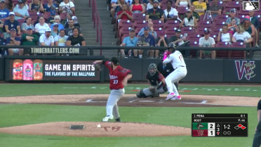Luis Peña grounds into a triple play, third baseman Jose Izarra to second baseman Nico Perez to first baseman Eduardo Guerrero. Blayberg Diaz out at 3rd. Braylon Payne out at 2nd. Luis Peña out at 1st.