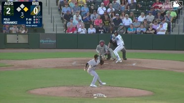 Alexis Hernandez homers (1) on a fly ball to left field. Edward Vargas scores.