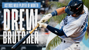 Brutcher Earns Astros Player of the Month Honors