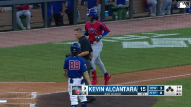 Kevin Alcántara's three-run homer