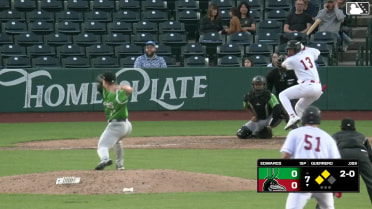 Eduardo Guerrero singles on a ground ball to center fielder Yerlin Confidan. Cameron Decker scores. Victor Rodrigues scores.