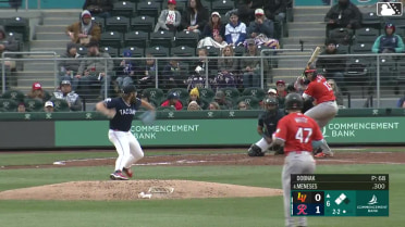 Randy Dobnak In play, run(s) to Joey Meneses