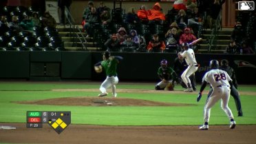 Luis Almeyda grounds into a double play, second baseman Tate Southisene to first baseman Cooper McMurray. Braylon Whitaker out at 2nd. Luis Almeyda out at 1st.