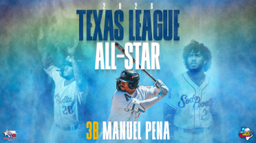 Manuel Pena Named 2026 Texas League All-Star