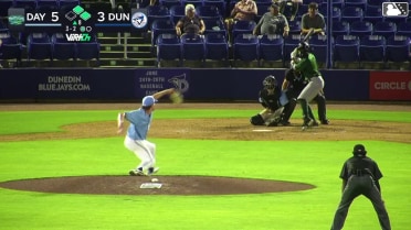 Kyle Henley doubles (11) on a line drive to right fielder Blaine Bullard. Henry Hunter scores. Ian Francis to 3rd.