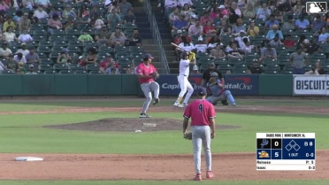 Xavier Isaac homers (5) on a fly ball to center field.