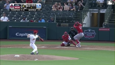 Will Banfield out on a sacrifice fly to right fielder Matt Koperniak. Francisco Urbaez scores.