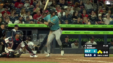 Tanner Murray grounds into a force out, third baseman Brock Wilken to second baseman Eddys Leonard. Dru Baker scores. Sam Antonacci to 3rd. William Bergolla Jr. out at 2nd. Tanner Murray to 1st.