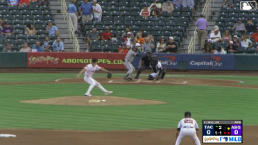 Miles Mastrobuoni doubles (10) on a sharp line drive to right fielder Tyler Freeman. Andy Ibáñez scores. Miles Mastrobuoni to 3rd.