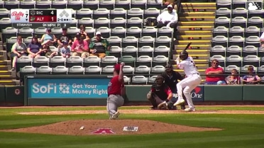 Lonnie White Jr. homers (9) on a fly ball to left center field.
