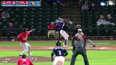 Sam Kulasingam singles on a line drive to center fielder Chase Davis. Carson Roccaforte scores. Rudy Martin Jr. to 3rd. Sam Kulasingam to 2nd.