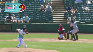 Yordany De Los Santos doubles (1) on a sharp line drive to right fielder Carter Mathison. Wyatt Sanford scores.