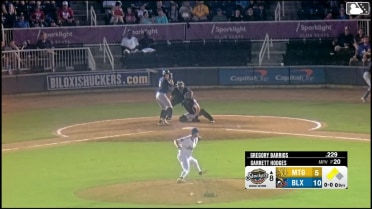 Austin Overn homers (12) on a fly ball to center field. Kenny Piper scores. Gregory Barrios scores.