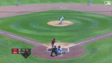 Juan Nunez records his seventh strikeout of the game