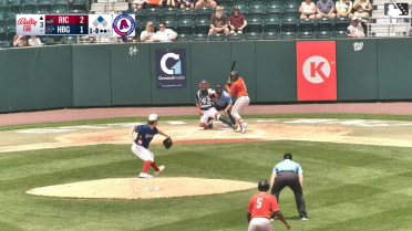 Sabin Ceballos singles on a sharp line drive to center fielder Sam Petersen. Bo Davidson scores.