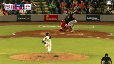 Johanfran Garcia homers (15) on a line drive to left field. Tyler McDonough scores. Justin Gonzales scores.