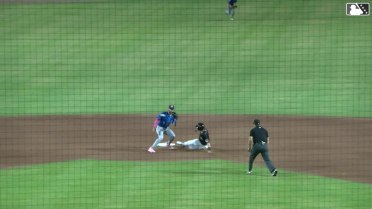 Eric Hartman steals his 40th base of the season