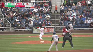 Dyan Jorge grounds into an unassisted double play, third baseman Max Ferguson. Jose Torres out at 3rd. GJ Hill to 2nd.