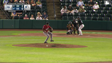 Kody Huff flies out to right fielder Jesus Castillo. Alfonsin Rosario scores.