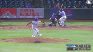 Ricardo Cova homers (3) on a fly ball to left center field.