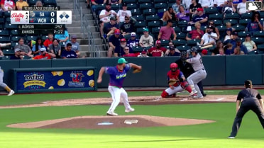 Ryan Jackson grounds into a double play, third baseman Miguel Briceno to second baseman Jorel Ortega to first baseman Andrew Cossetti. Tirso Ornelas scores. Braedon Karpathios out at 2nd. Ryan Jackson out at 1st.