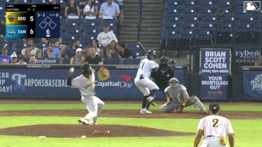 Gabriel Lara strikes out swinging.