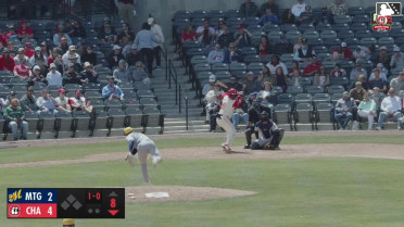 Cam Collier homers (3) on a fly ball to right field.