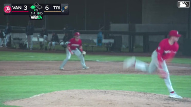 Jonny McGill triples (1) on a ground ball to right fielder Jean Joseph. Kevyn Castillo scores.