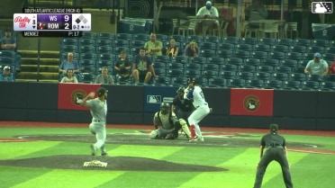 Will Verdung singles on a line drive to left fielder Nick McLain. Cody Miller scores.