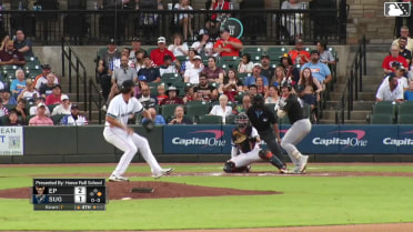 Blake Hunt homers (2) on a fly ball to left field. Bryce Johnson scores.