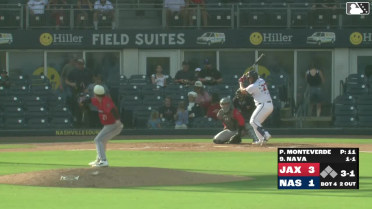 Andrick Nava hits a home run (2).