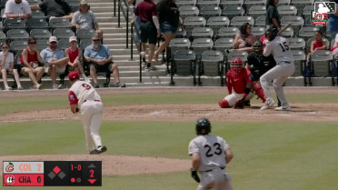 Jordan Groshans homers (30) on a fly ball to left center field. Alex Lodise scores.