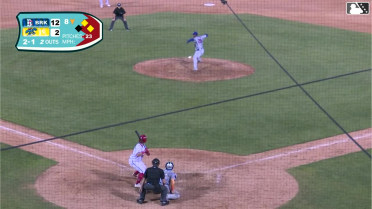 Nick Biddison doubles (9) on a line drive to right fielder John Bay. Brock Vradenburg scores. Devin Saltiban scores.