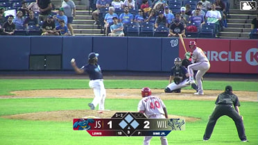 Brandon Lewis strikes out swinging.