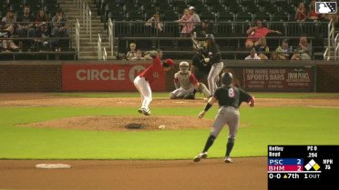 Emaarion Boyd reaches on a throwing error by pitcher Jackson Kelley. Garret Forrester scores. Jay Beshears to 3rd.