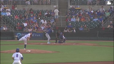 Gavin Cross homers (15) on a fly ball to left center field.