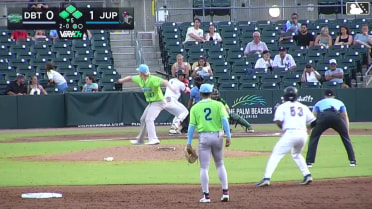 Abrahan Ramirez walks. Josh Hogue scores. Jose Monserrate to 3rd. Carter Johnson to 2nd.
